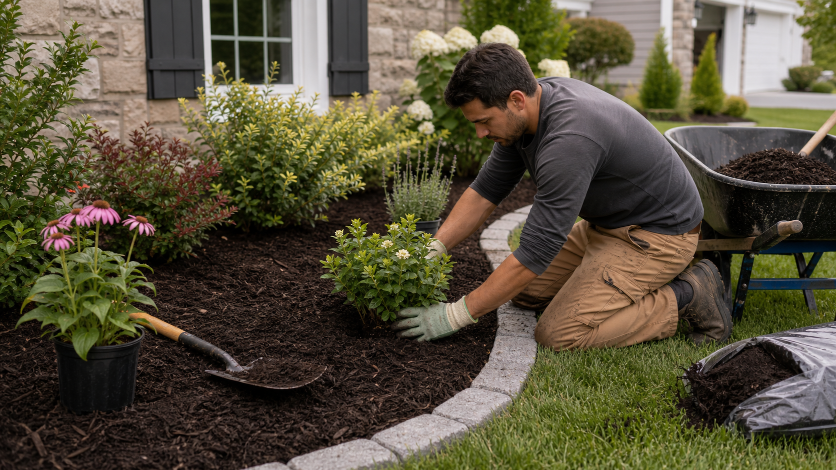 Planting & Mulch for property owners maintaining outdoor spaces in Huntington Beach, focused on cleaner outdoor spaces, usable property areas, and seasonal planning in Huntington Beach