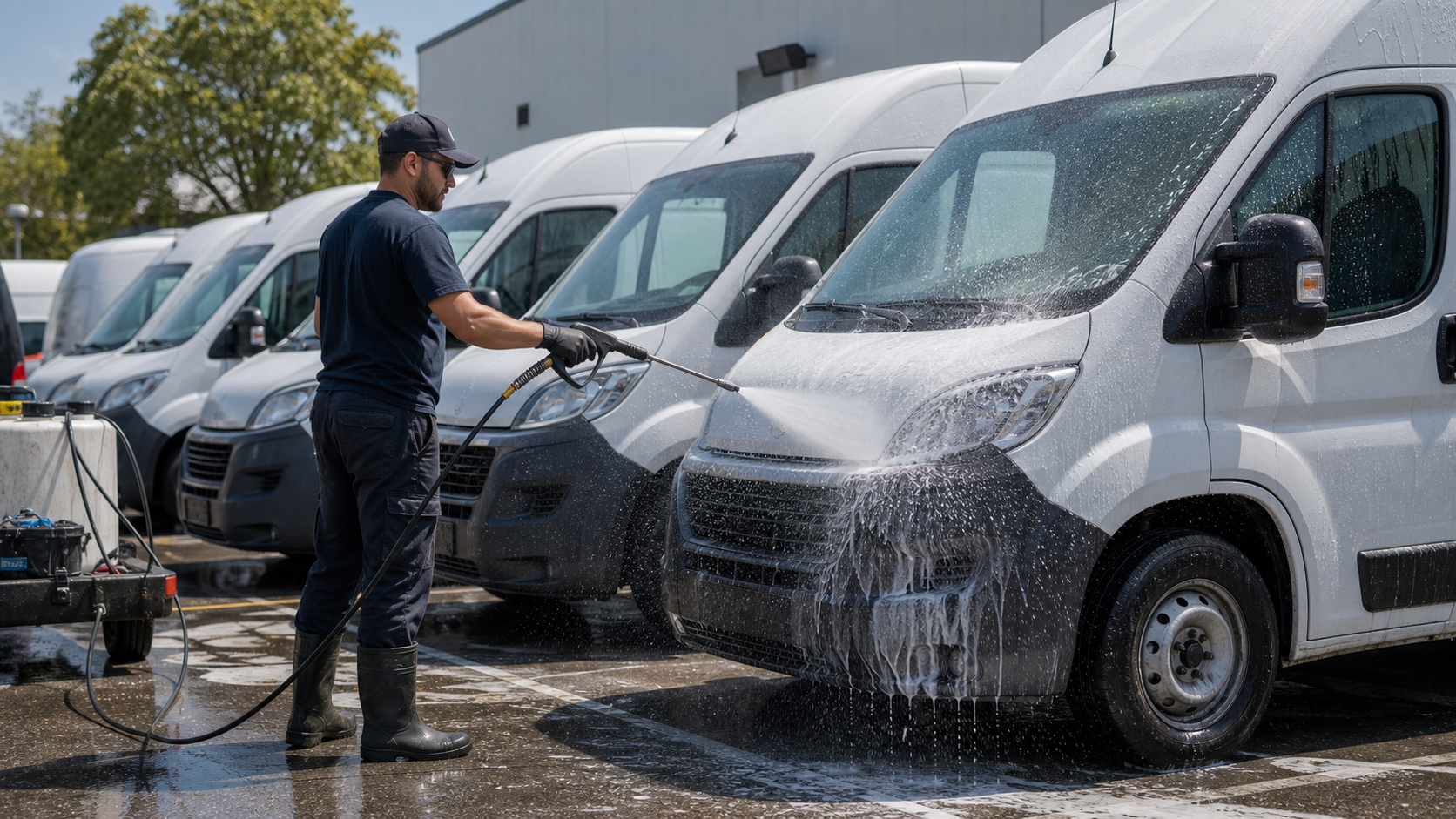 Fleet Wash Visits for drivers and fleet operators in Huntington Beach, focused on clean vehicles, protected finishes, and convenient appointment details in Huntington Beach
